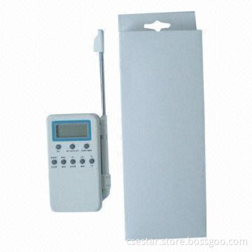 Kitchen thermometer with timer and alarm